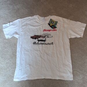 Gildan White Snap-on Classic Cars Graphic Tee